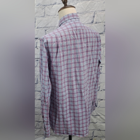 Polo Ralph Lauren Men's Button Up Shirt Slim Fit Cotton Stretch Check Pony Large - Picture 10 of 16